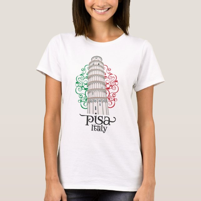 Camiseta Italian Icon Leaning Tower of Pisa (Anverso)