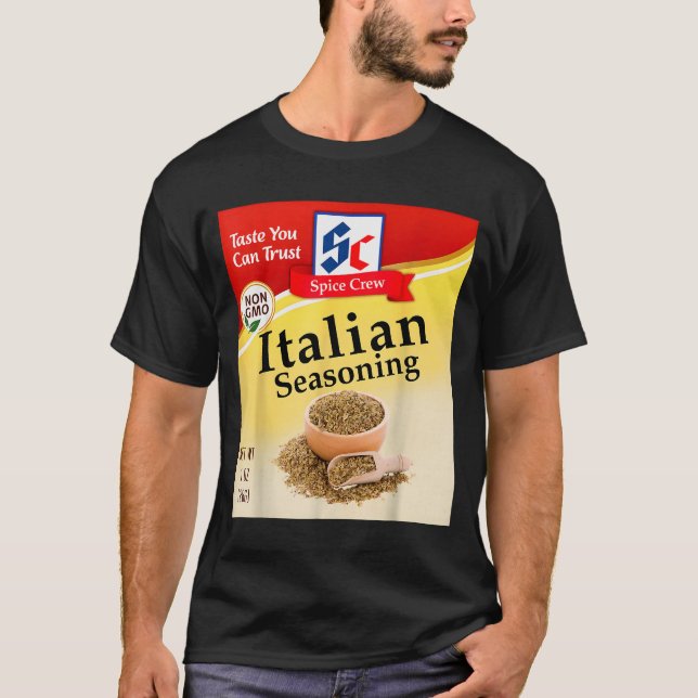 Camiseta Italian Seasoning Condiment Costume Holiday Sce Co (Anverso)