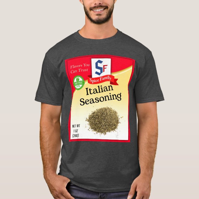 Camiseta Italian Seasoning Spice Group Costume Family Match (Anverso)