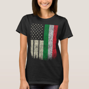 Camiseta Italiana Americana Italiana Raíces Bandera Del Org