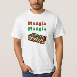 Camiseta italiana de la comida de Mangia Mangia