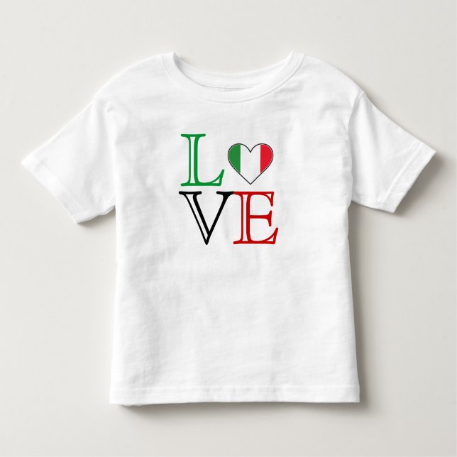Camiseta italiana del amor (Anverso)
