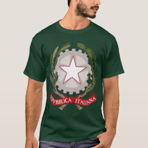 Camiseta italiana del escudo de armas