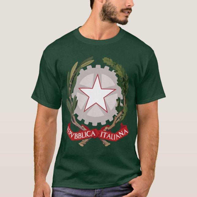 Camiseta italiana del escudo de armas (Anverso)
