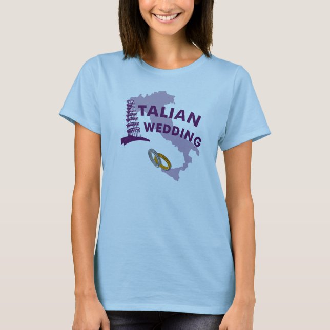 Camiseta italiana para Bodas italianas (Anverso)