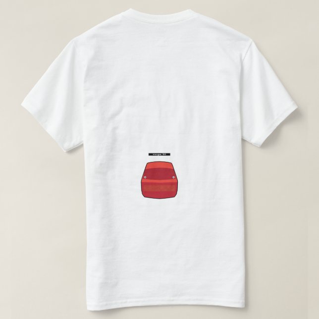 Camiseta italiana para camisetas: Cubierta de la b (Reverso del diseño)