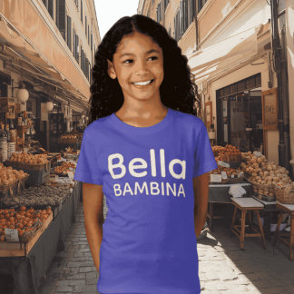 Camiseta italiana siciliana Bella Bambina