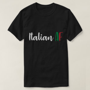 Camiseta Italiano AF divertida bandera de Italia herencia c