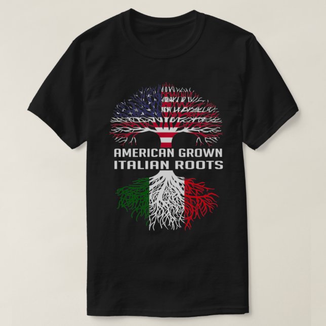 Camiseta Italiano cultivado estadounidense raíz Italia Band (Diseño del anverso)