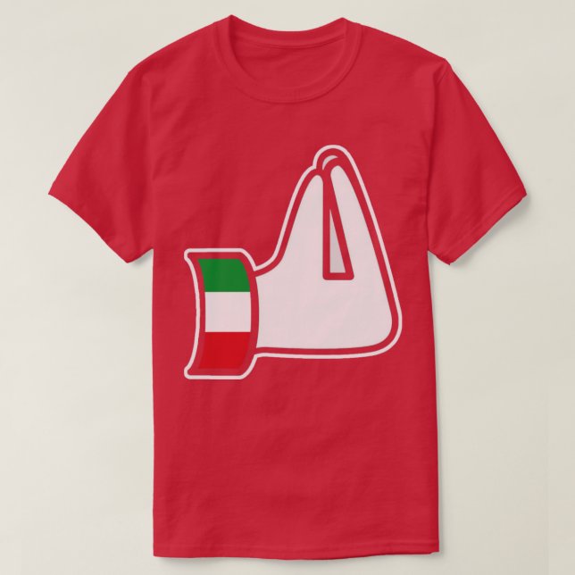 Camiseta Italiano Gesture Italia Italiano (Diseño del anverso)