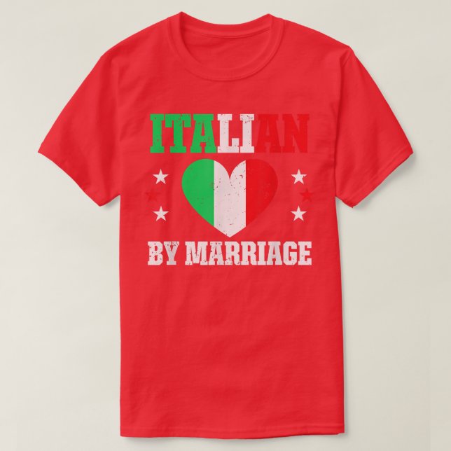 Camiseta Italiano gracioso por matrimonio con esposa orgull (Diseño del anverso)