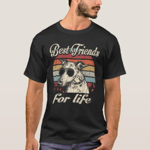 Camiseta Italiano Greyhound Best Friends For Life Vintage