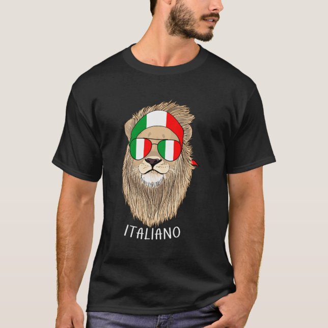 Camiseta Italiano Italia Bandera Italiana Patrimonio Italia (Anverso)