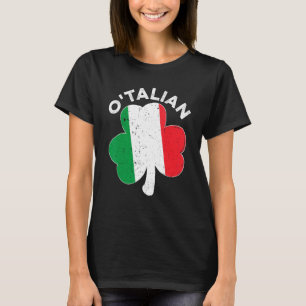 Camiseta Italiano O'talian Día de San Patricio Sham bandera