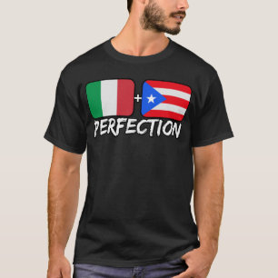 Camiseta Italiano Plus Puerto Rico Perfección Mezcla ADN He