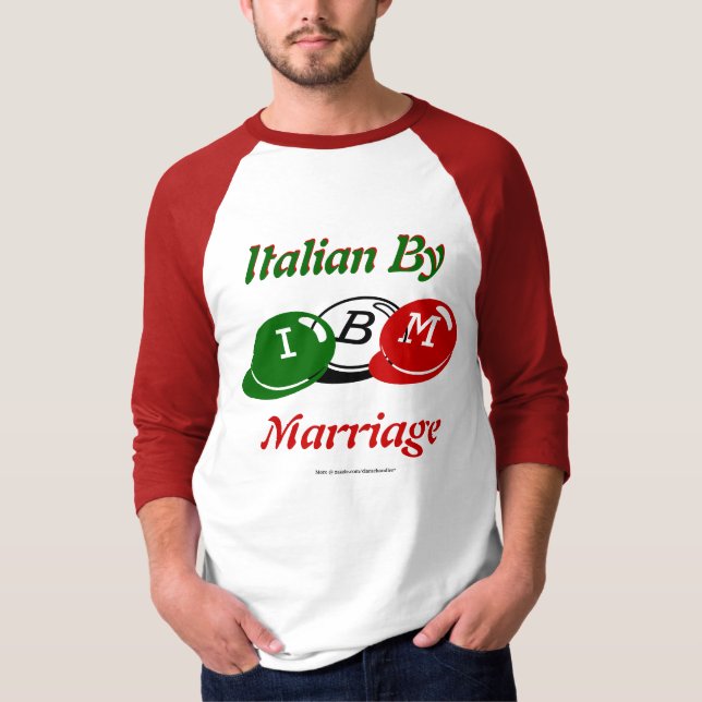Camiseta Italiano por boda (Anverso)
