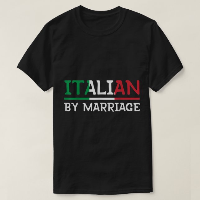 Camiseta Italiano Por Matrimonio (Diseño del anverso)
