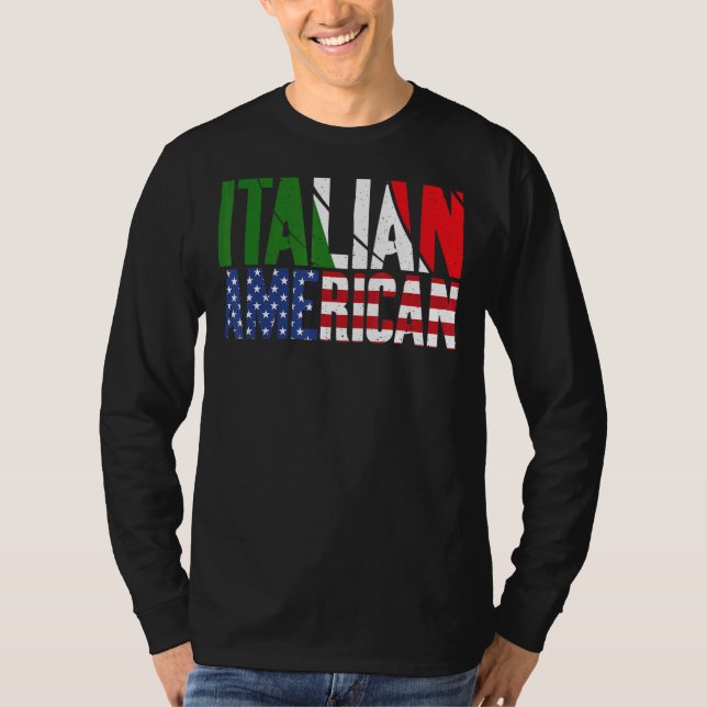 Camiseta Italiano Roots American Roots Italiano Americano (Anverso)