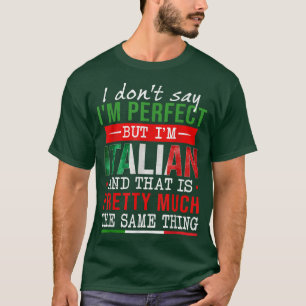 Camiseta Italiano Roots Pero Soy Italiana Graciosa Cultura 