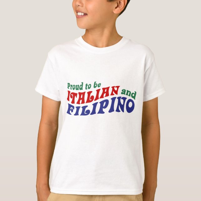 Camiseta Italiano y filipino (Anverso)