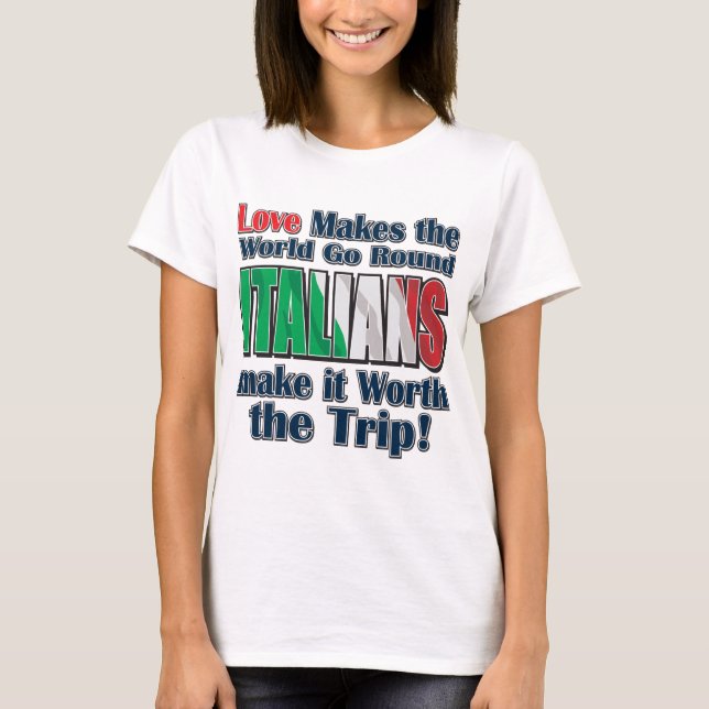 Camiseta Italianos de amor (Anverso)