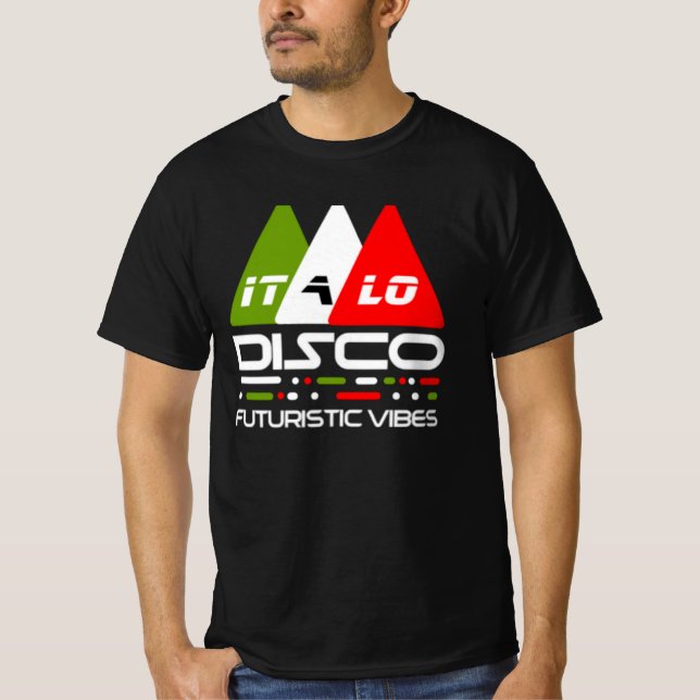 Camiseta Italo Disco Futiristic Vibes (Anverso)