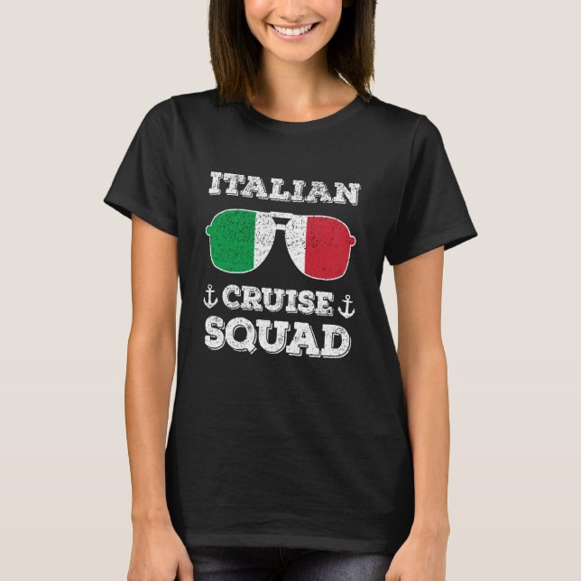 Camiseta Italy Cruise Squad Summer Italian Vacation Matchin (Anverso)