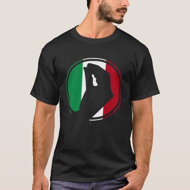 Camiseta Italy Flag Italian Roots Humor  Italian Hand Gestu (Anverso)
