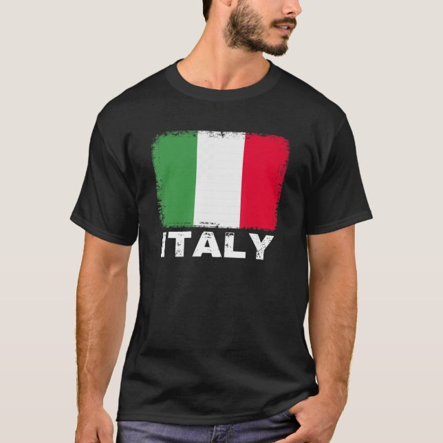 Camiseta Italy Flag   Support Italian People Women Men   (Anverso)