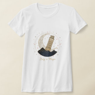 Camiseta Italy is Magic T-Shirt - Elegant Leaning Tower