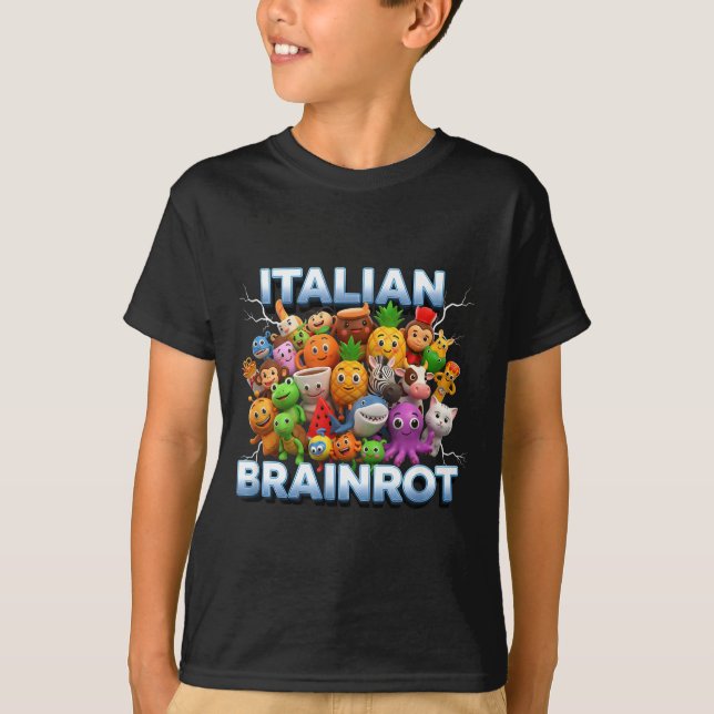 Camiseta Italy Italian Brainrot Funny Meme Characters Trend (Anverso)