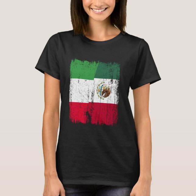 Camiseta Italy Mexico Half Flag Italian Mexican Heritage (Anverso)
