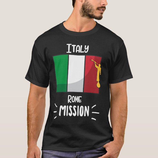 Camiseta Italy Rome Mormon LDS Mission Missionary (Anverso)