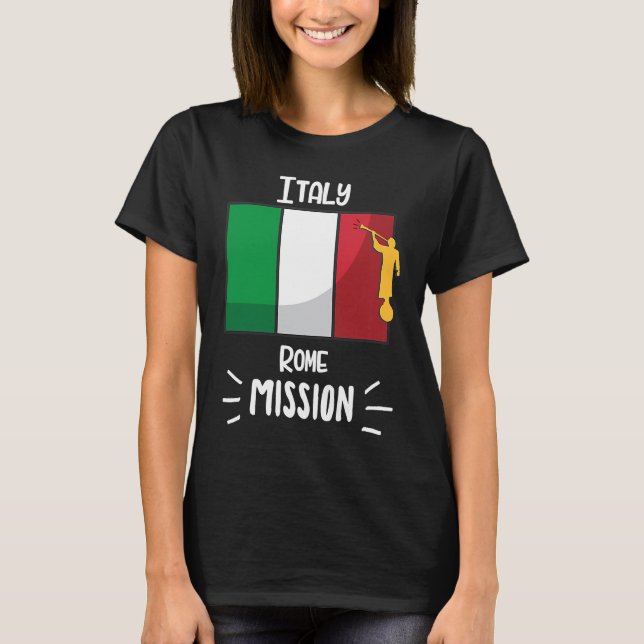 Camiseta Italy Rome Mormon LDS Mission Missionary (Anverso)