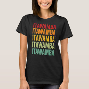 Camiseta Itawamba County Mississippi Rainbow Textos