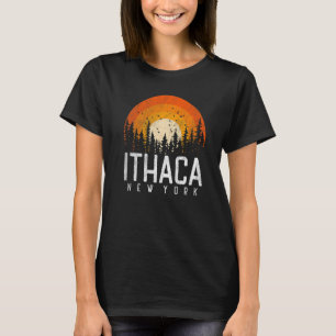Camiseta Ithaca New York NY Retro Vintage años 70 años 80 a