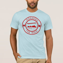 Camiseta Itinerancia del sello del pasaporte de la roca del