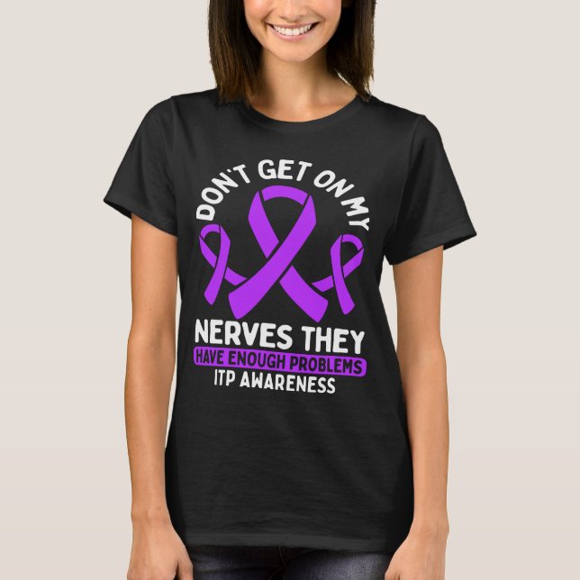 Camiseta ITP Awareness ITP Warrior ITP Survivor Fighter (Anverso)