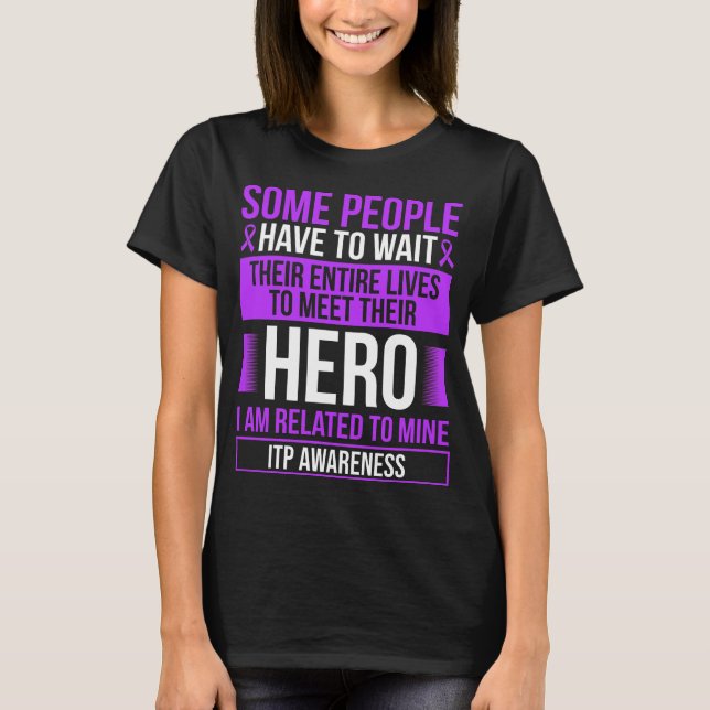 Camiseta ITP Ribbon ITP Warrior ITP Survivor (Anverso)