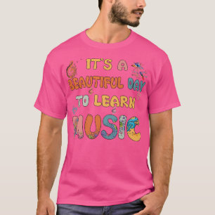 Camiseta It's A Beautiful Day To Learn Music Tee Cool Music