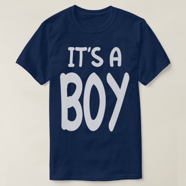 Camiseta It's A Boy Blue Boy Baby Gender Reveal  (Diseño del anverso)