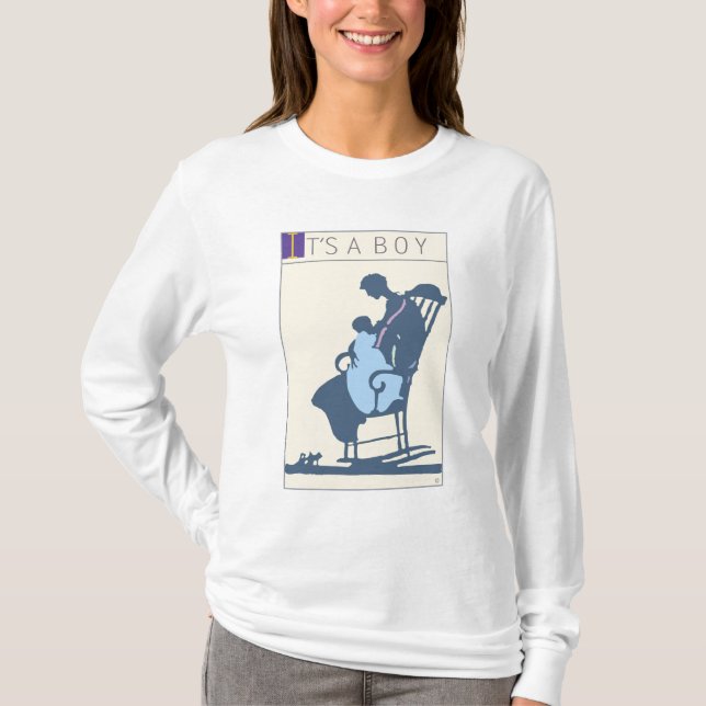 Camiseta <It's a Boy> por el minero de Steve (Anverso)