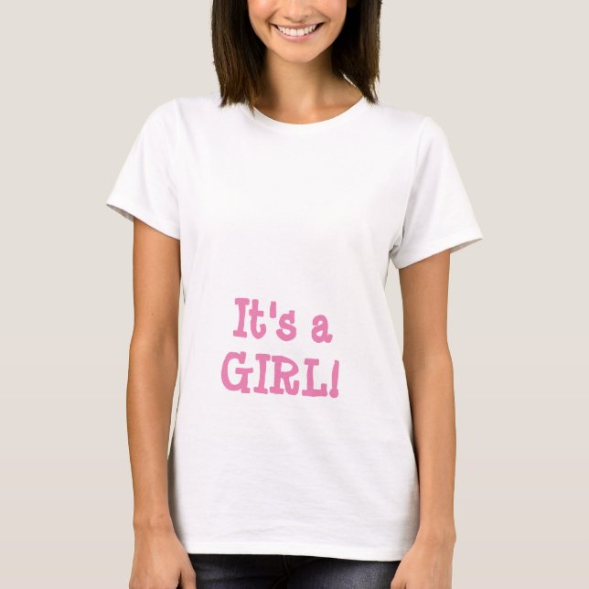 Camiseta It's a Girl! Maternidad. (Anverso)
