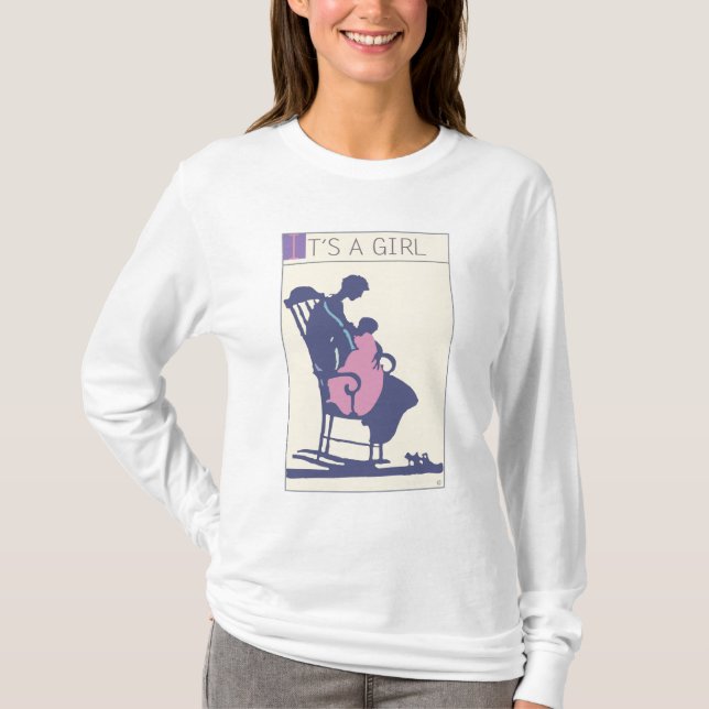 Camiseta <It's a Girl> por el minero de Steve (Anverso)