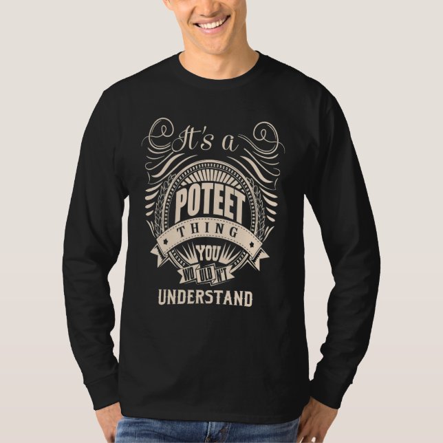 Camiseta It's a POTEET thing you wouldn't understand (Anverso)