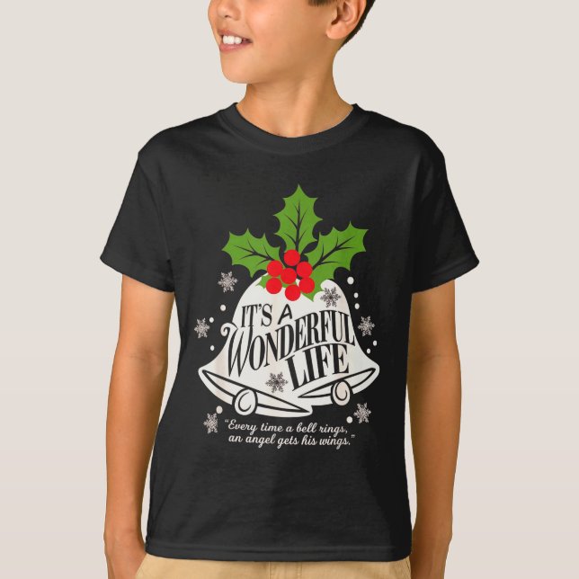 Camiseta It's A Wonderful Life Everytime A Bell Rings Chris (Anverso)