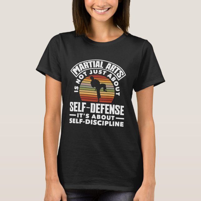 Camiseta It's About Self Discipline Karate Jiu Jitsu  2 (Anverso)