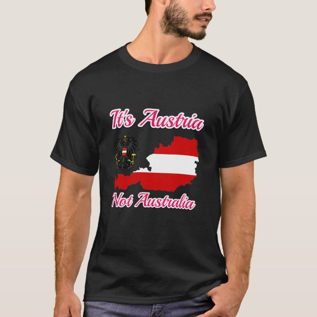 Camiseta It's Austria not Australia, Austria no Australia  (Anverso)