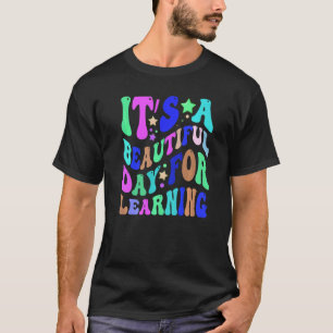 Camiseta It's Beautiful Day For Learning Retro Teacher Stud