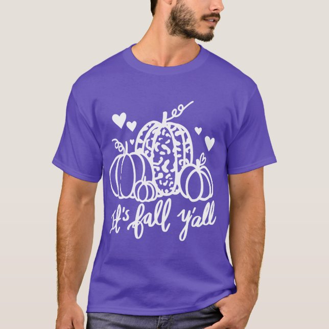 Camiseta Its Fall Leopard Pumpkin Fall Lover Autumn Fall Gi (Anverso)